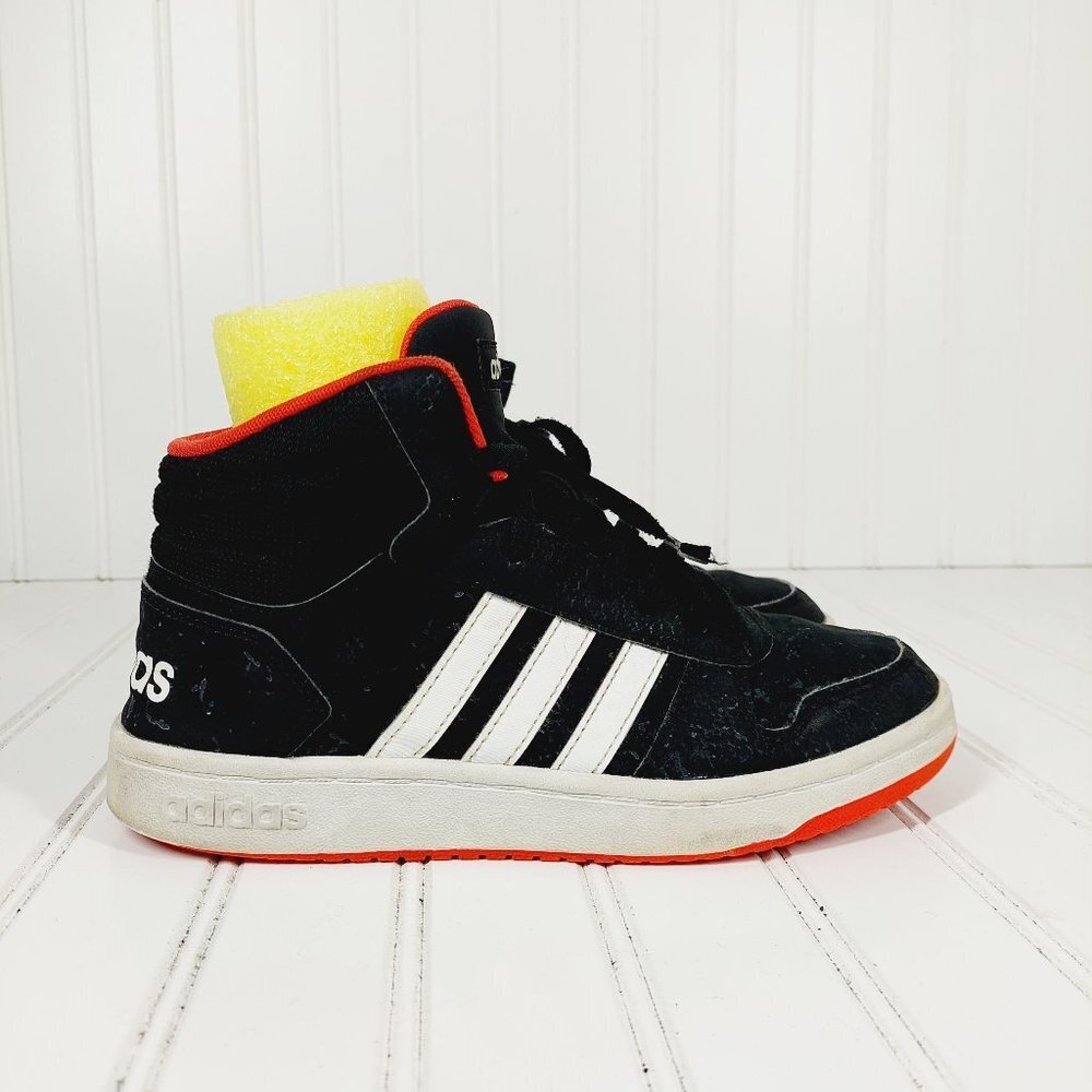 Adidas Hoops 2 Details Black White Orange Running Athletic Shoes Sneakers P414 - Picture 5 of 12